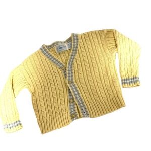 Hartstrings‎ Baby Cable Knit Sweater Cardigan 12 Months Spring Easter Church